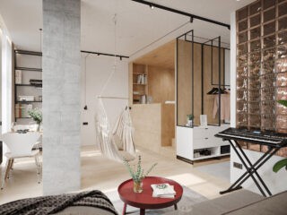 Small Spaces With Exclusive Colour Accents