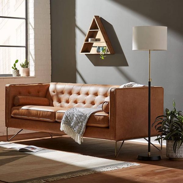 Regan linse industri 51 Leather Sofas To Add Effortless Refinement To Any Home