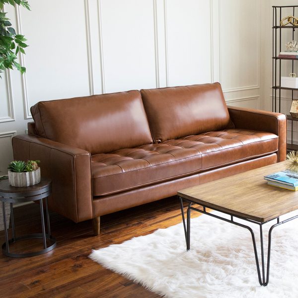 51 Leather Sofas To Add Effortless