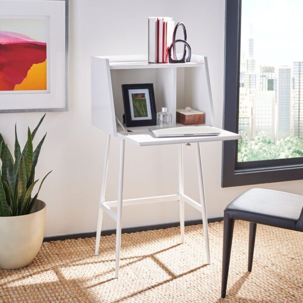 Small white modern shop desk