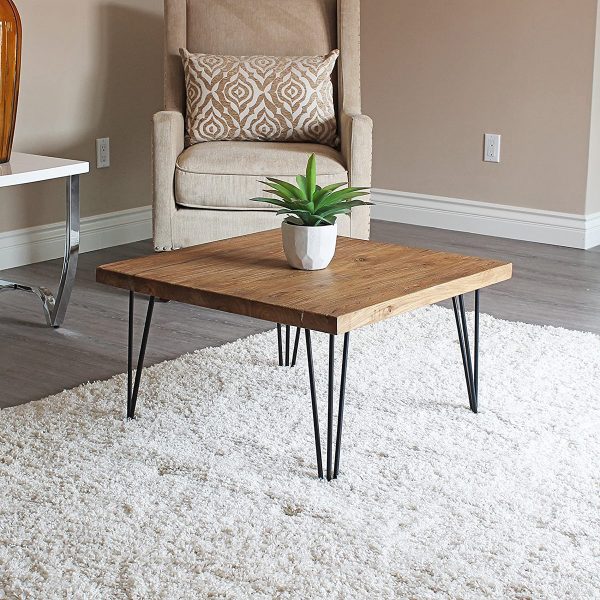 Wood top side shop table
