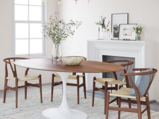 51 Oval and Racetrack Shaped Dining Tables to Elevate Your Dining Space