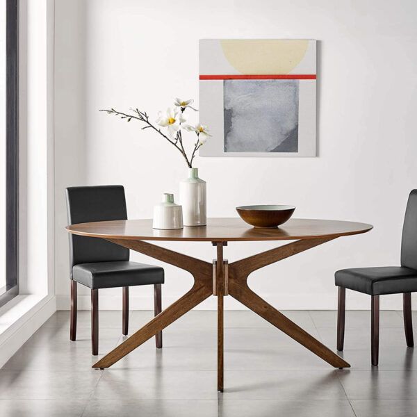 Dining table 4 seater oval shape deals