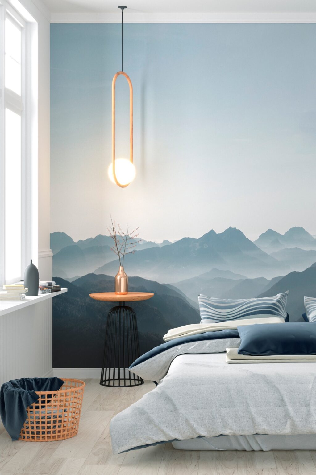 bedroom mountain mural | Interior Design Ideas