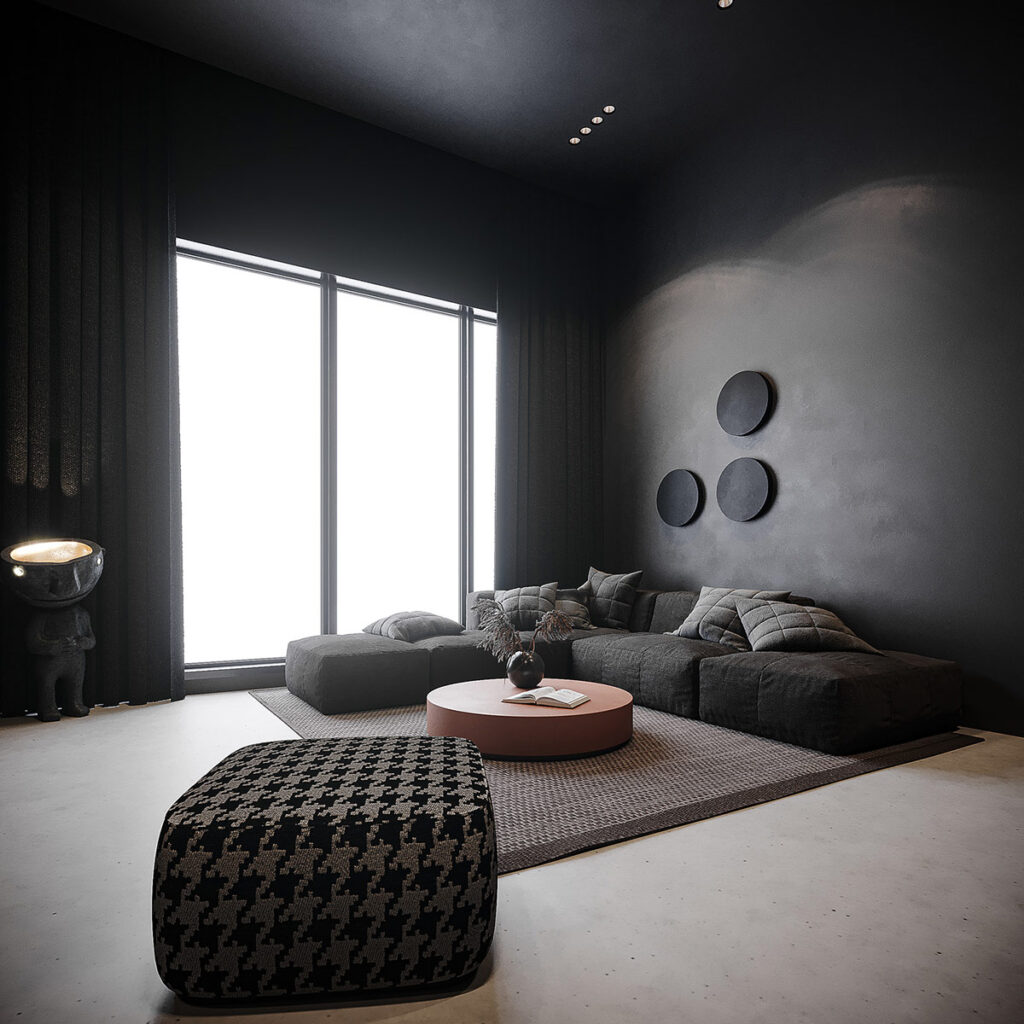 Shaping Slick Dark Interiors With Black & Grey Decor