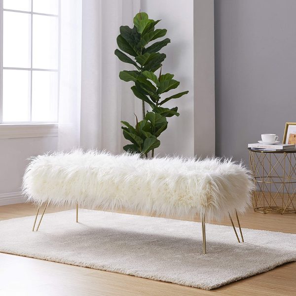 Funky shop storage bench