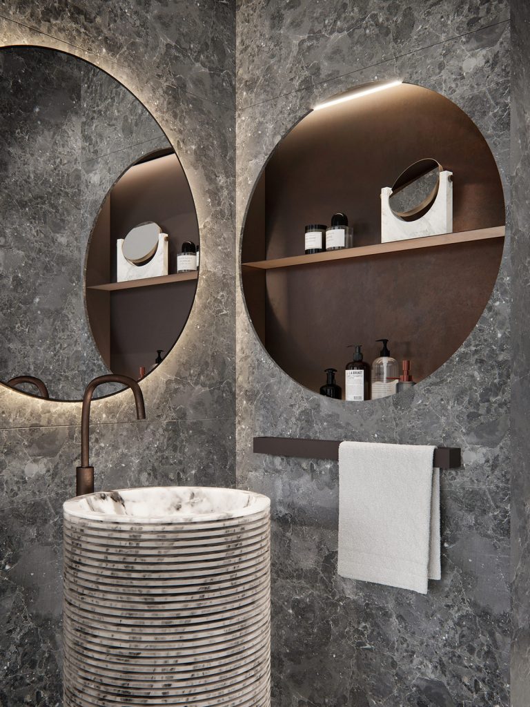 unique pedestal sink Interior Design Ideas