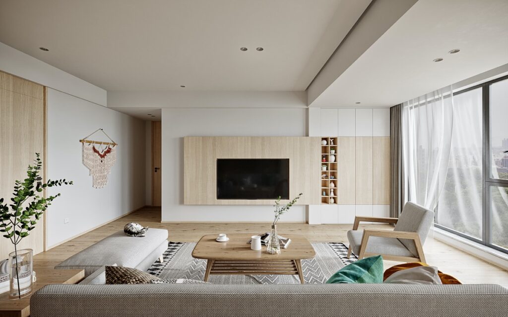 Serenely Stylish White And Wood Interiors