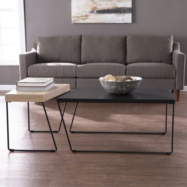 Two small coffee deals tables