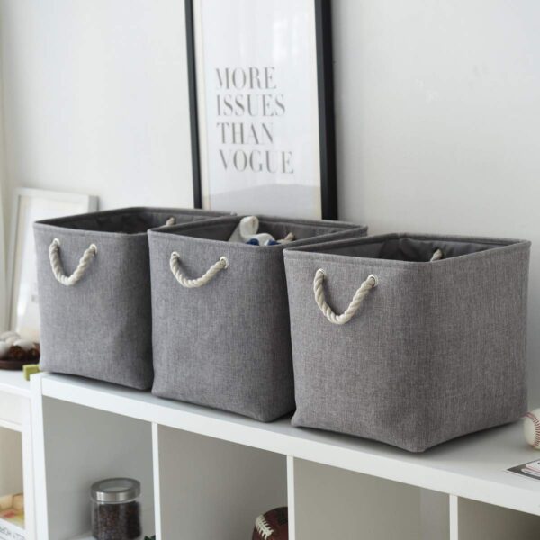 Large Felt Storage Bins (Set Of 2)