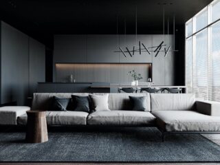 Satisfy Your Dark Side With Black And Grey Interiors