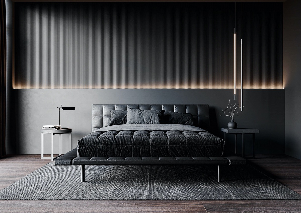 dark bedroom | Interior Design Ideas