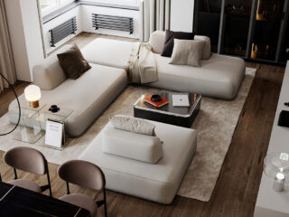 Polished City Apartment In The Freedom Tower, Russia