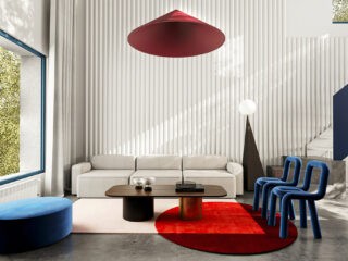 How To Pull Off A Cheerful Colour Clash With Red And Blue Decor