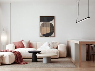 Introducing Colour To A Base Of White Black & Wood Tone