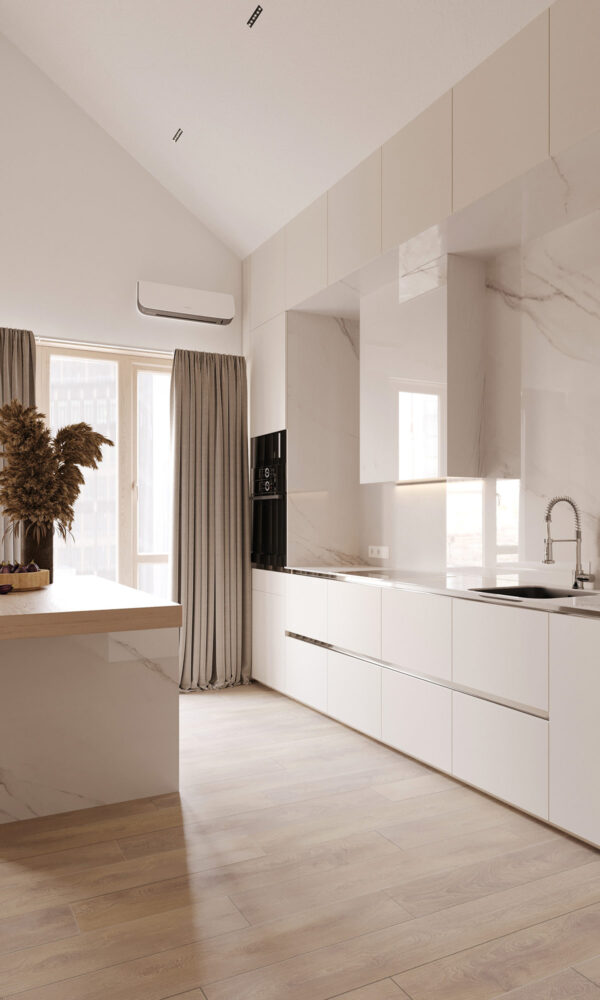 white minimalist kitchen | Interior Design Ideas