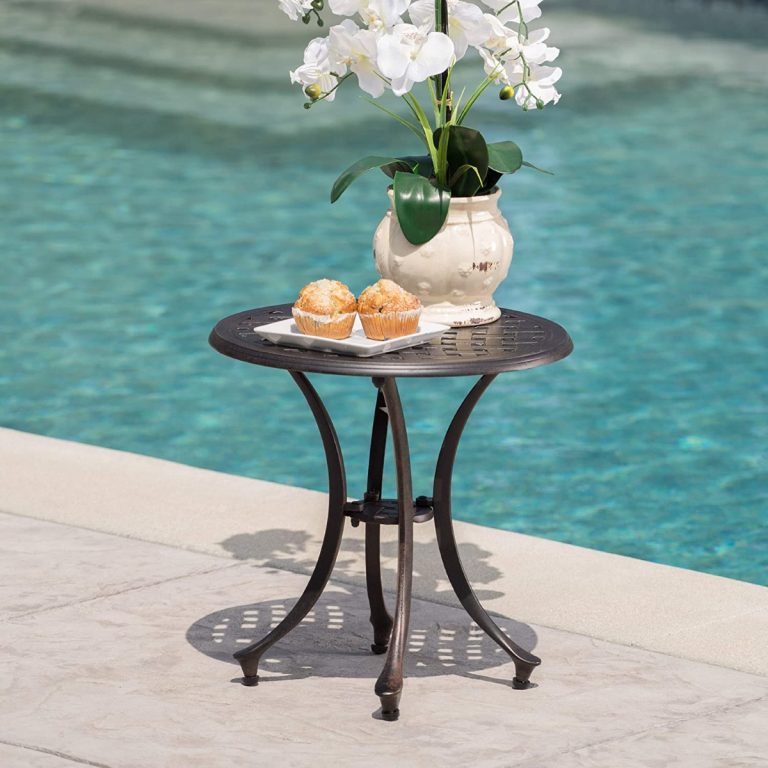 black outdoor side table Interior Design Ideas