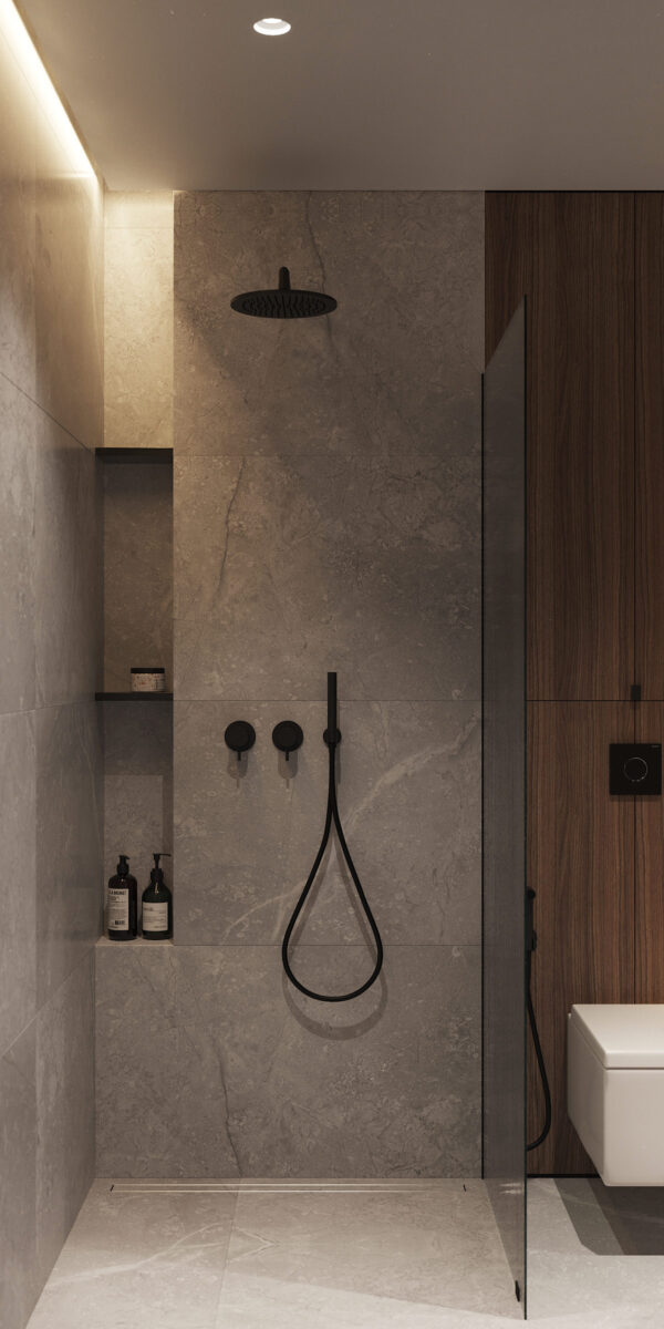 black shower | Interior Design Ideas