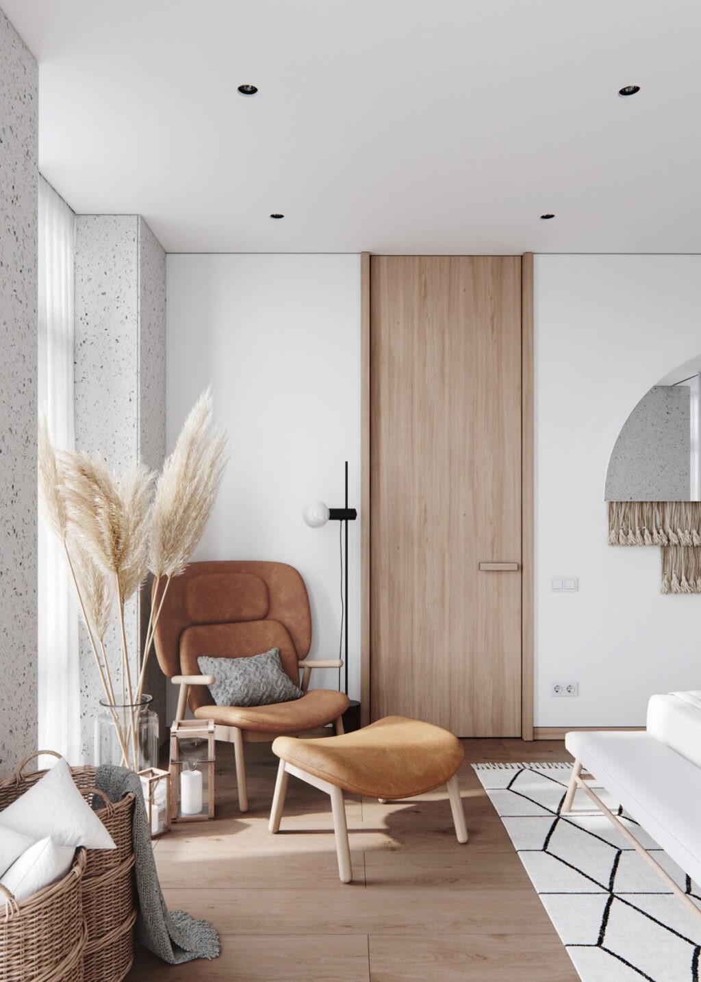 lounge chair and footstool Interior Design Ideas