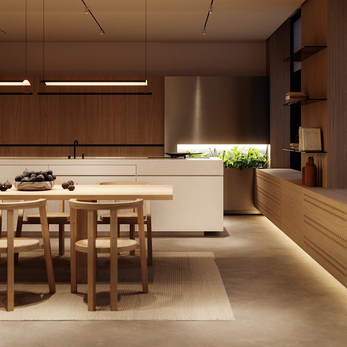 Kitchen shop mood lighting