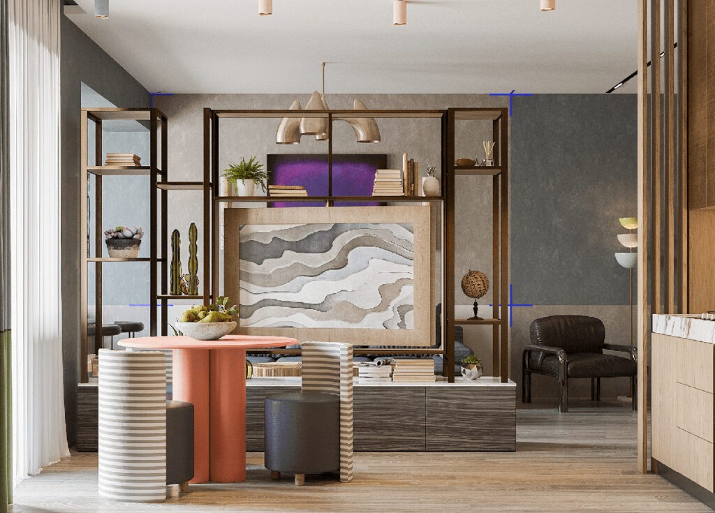 Unconventional Interior Crafted With Colour and Quirks