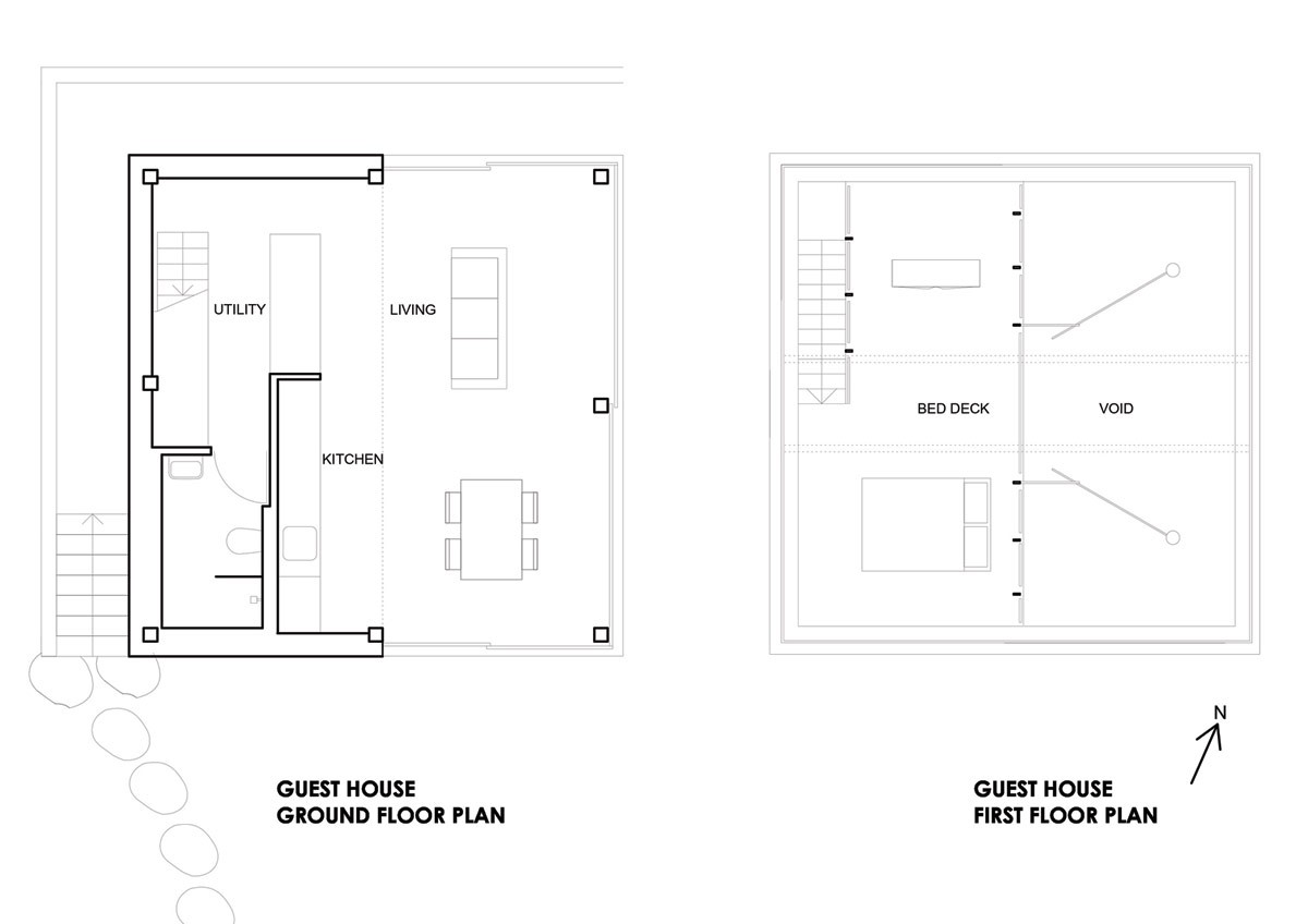 Guest House Floor Plan Interior Design Ideas