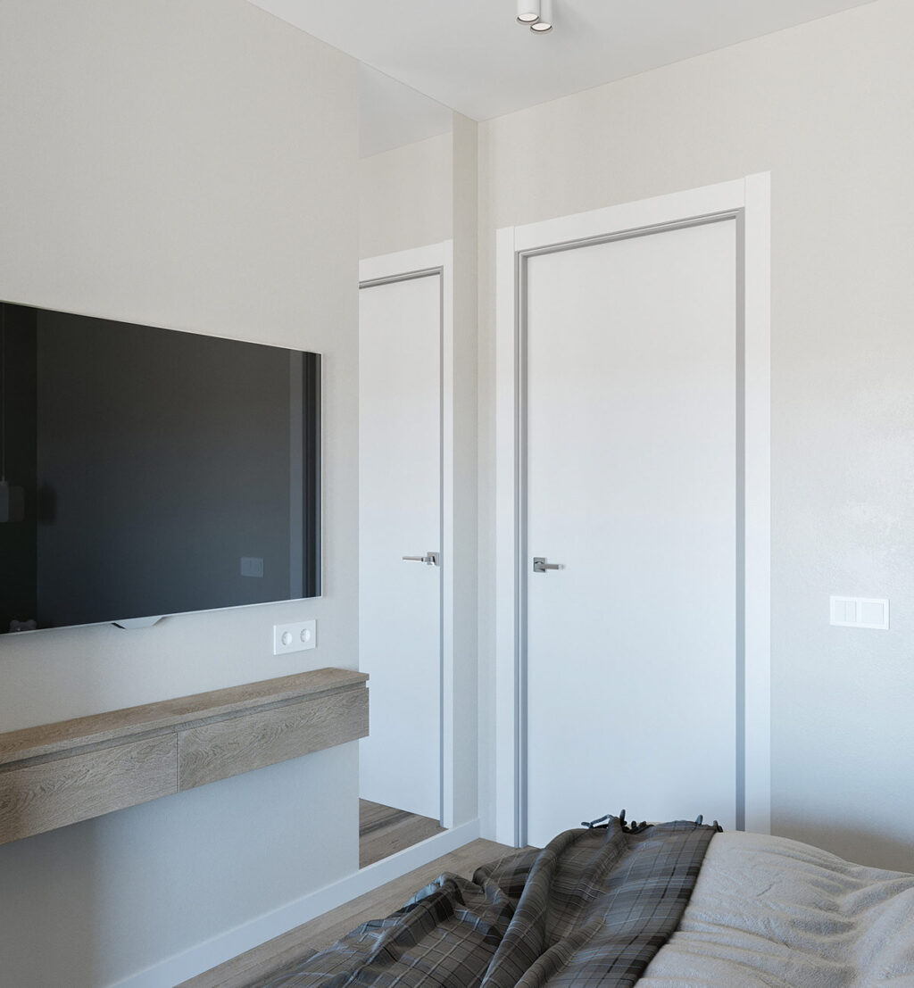 small bedroom tv wall Interior Design Ideas