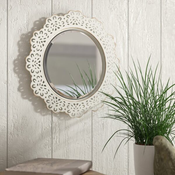 12 Inch Round Mirror White Frame Interior Design Ideas