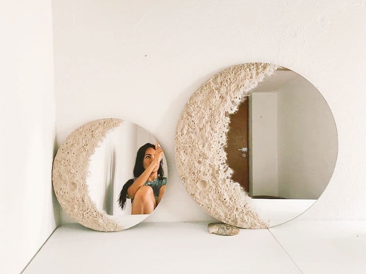 Chic Small Round Mirror