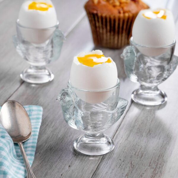 Egg Cup with Chick Glass Cloche - Website Exclusive