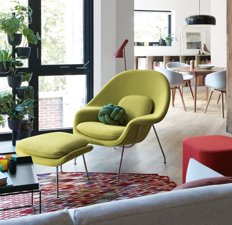 Add Modern Chair and Ottoman & Make Your Lounge Area A Statement