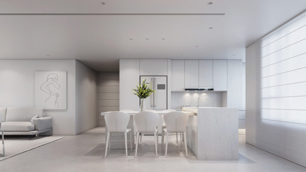white kitchen diner | Interior Design Ideas
