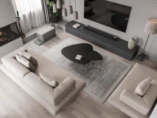 Refined & Reposeful Grey Interior in Ukraine (With Floor Plans)