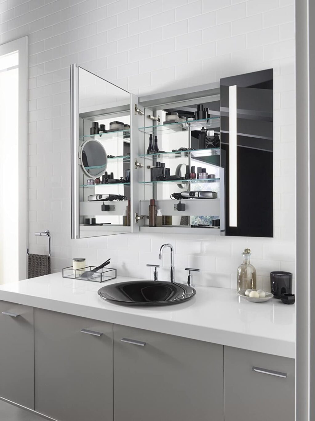 luxury bathroom cabinet mirror interior exterior mirrors with built-in ...