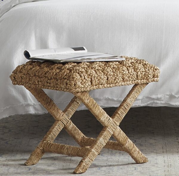 Woven footstool clearance