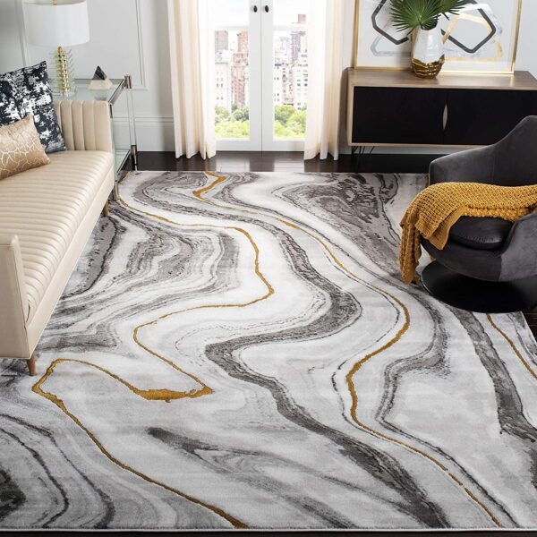 Large Living Room Rugs Grey Modern Patten Big Area Carpets Floor