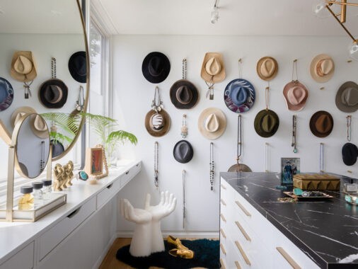 Snazzy Blue Accent Interiors & Summer-Ready Terraces