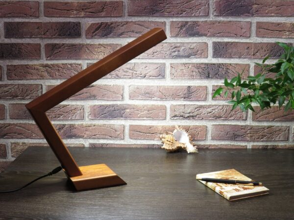 Desk lamp best sale wooden