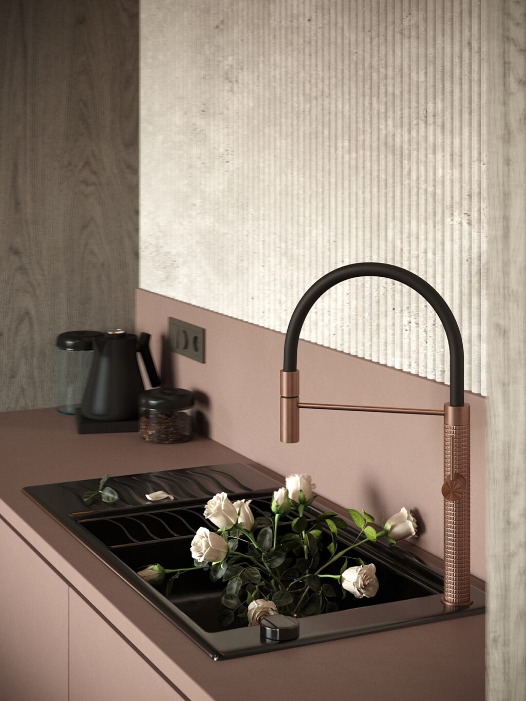 copper kitchen tap Interior Design Ideas