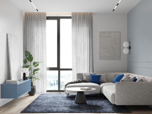 Mood Boosting Blue Accent Decor – Two House Tours