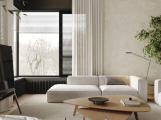 Light Family Home Interior With Chic Open Plan Living Space