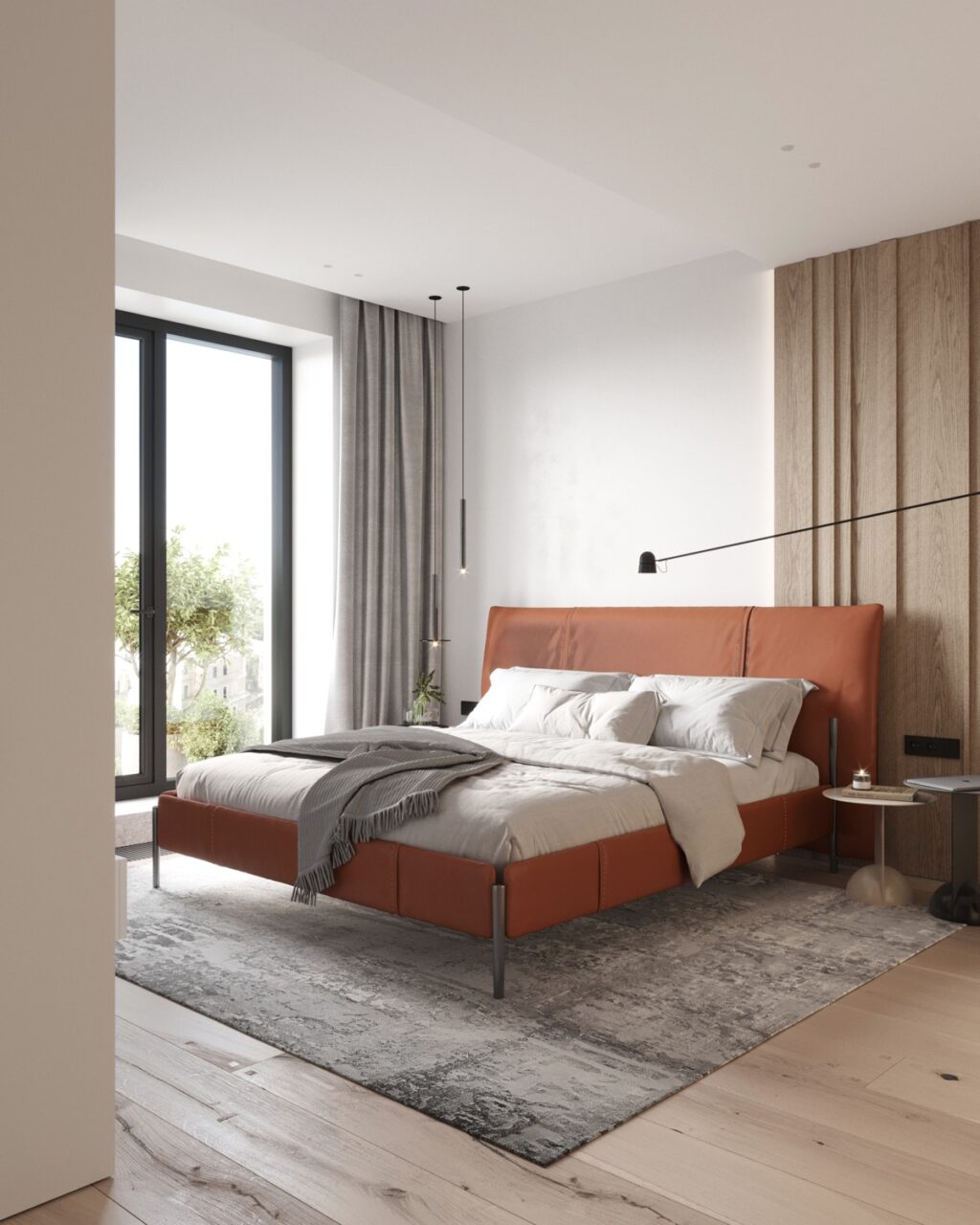 grey bedroom rug Interior Design Ideas