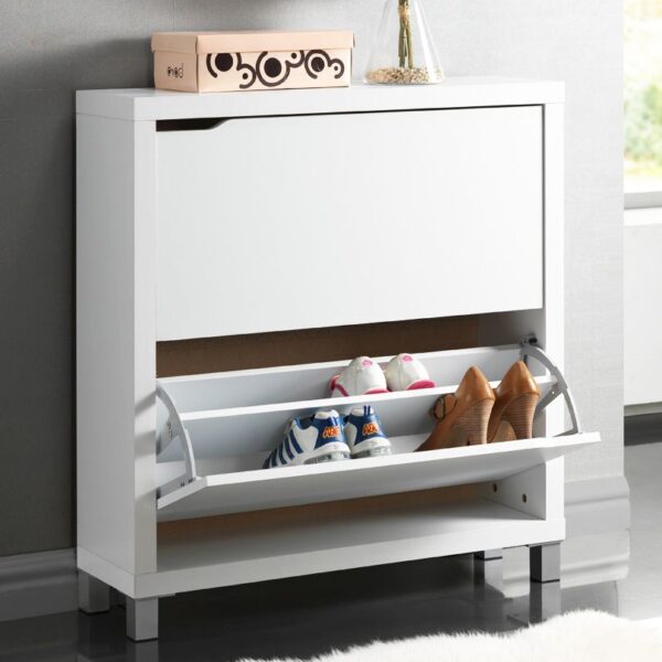  Modern Shoe Cabinet with Hidden Shoe Rack,Entryway