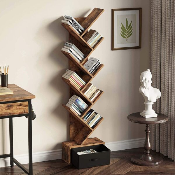 Modern slim bookshelf deals