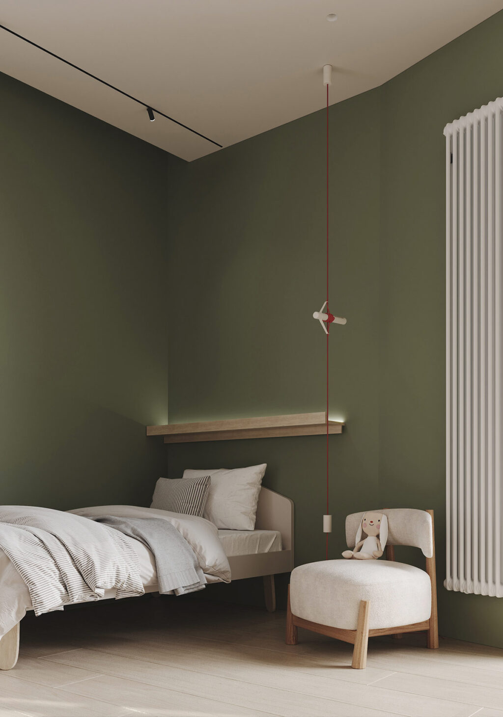 green kids bedroom Interior Design Ideas