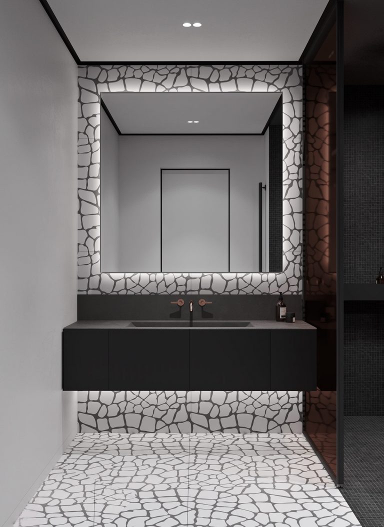 black modern bathroom vanity | Interior Design Ideas