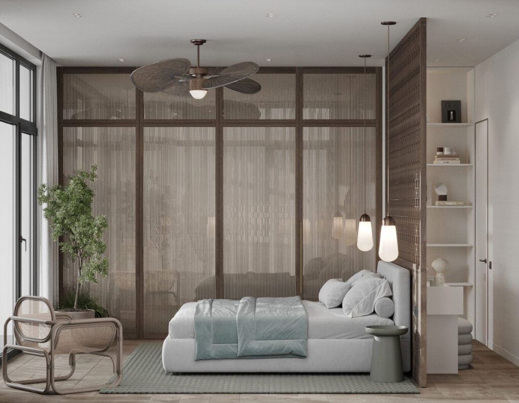 glass wall bedroom Interior Design IdeasInterior Design Ideas.