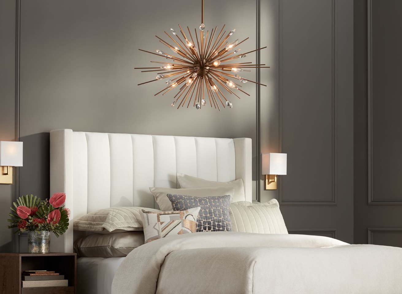 51 bedroom chandeliers for elegant, atmospheric illumination