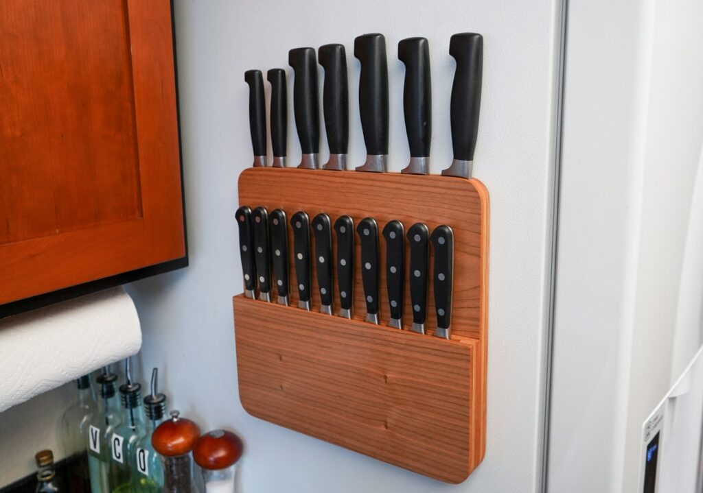 knife holder for fridge durable spacious highend handmade