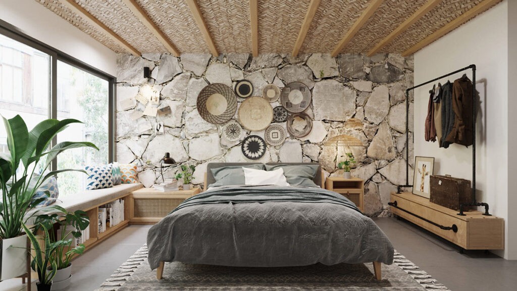 rustic bedroom wall decor Interior Design Ideas